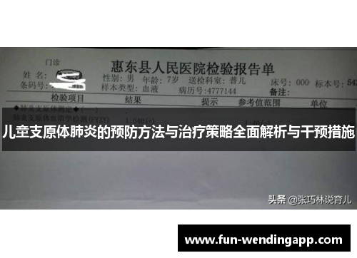 儿童支原体肺炎的预防方法与治疗策略全面解析与干预措施